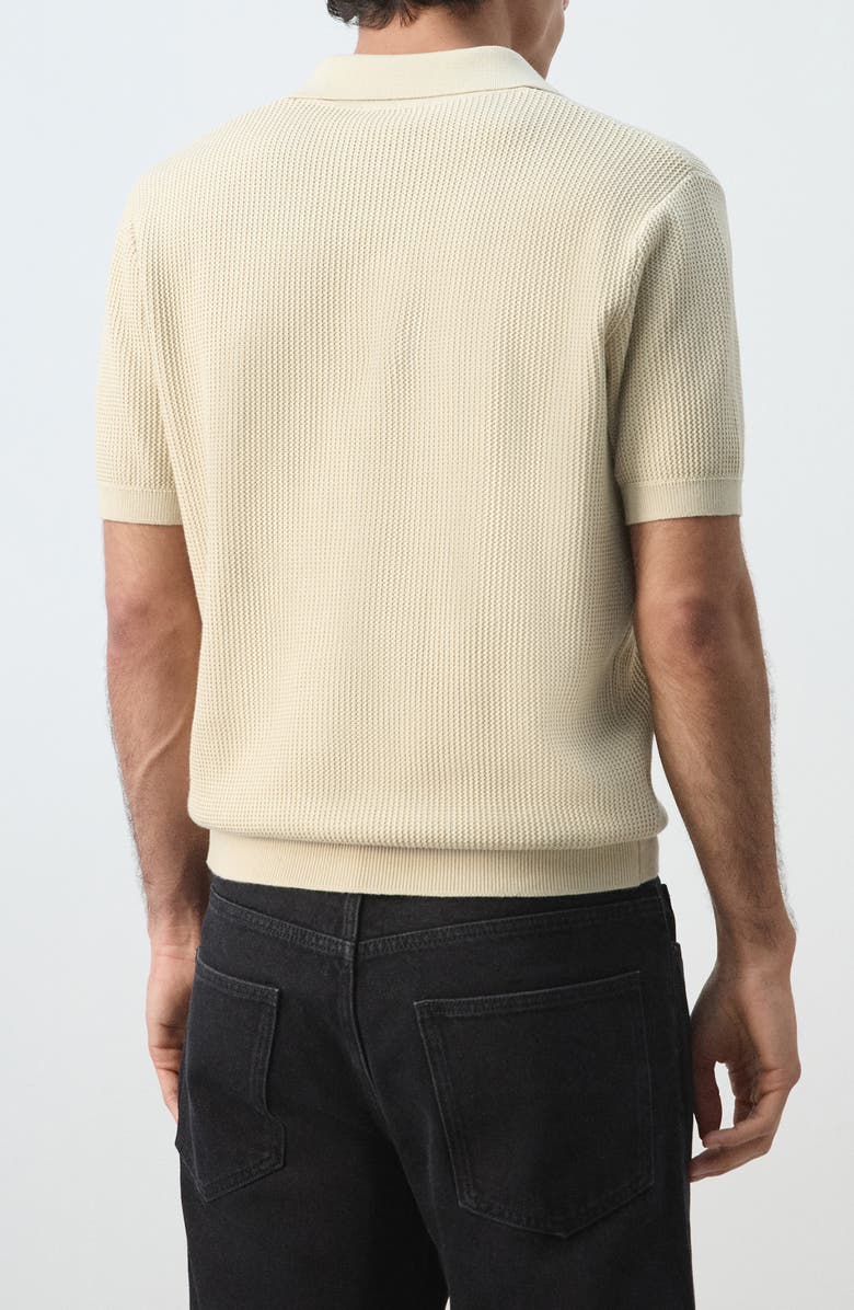 MANGO Cotton Piqué Polo, Alternate, color, Sand