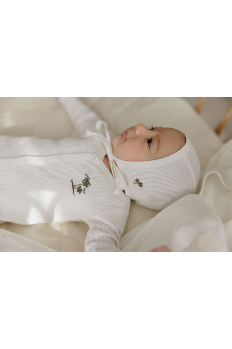 Embroidered Collar Collection - Layette Set, Alternate, color, Ivory