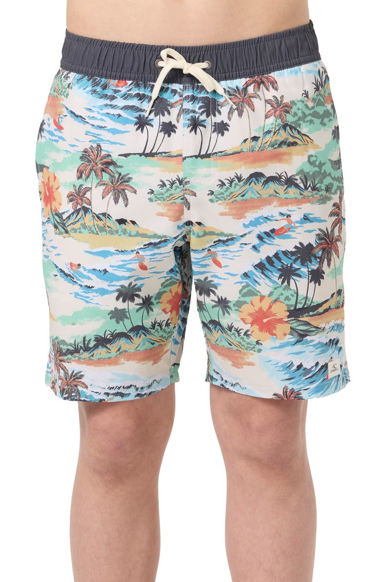 O'Neill Kids' Hermosa Swim Trunks, Main, color, 
