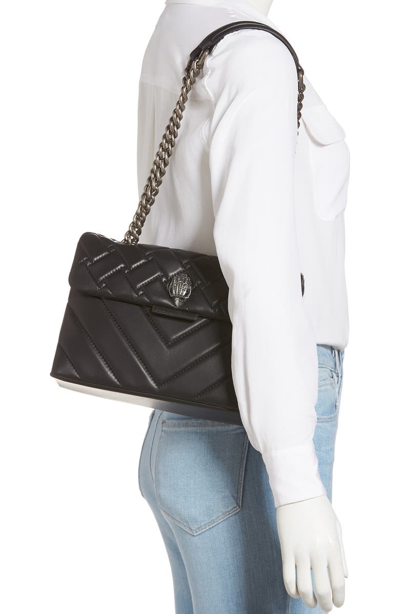 Kurt Geiger London Kensington Quilted Leather Shoulder Bag, Alternate, color,