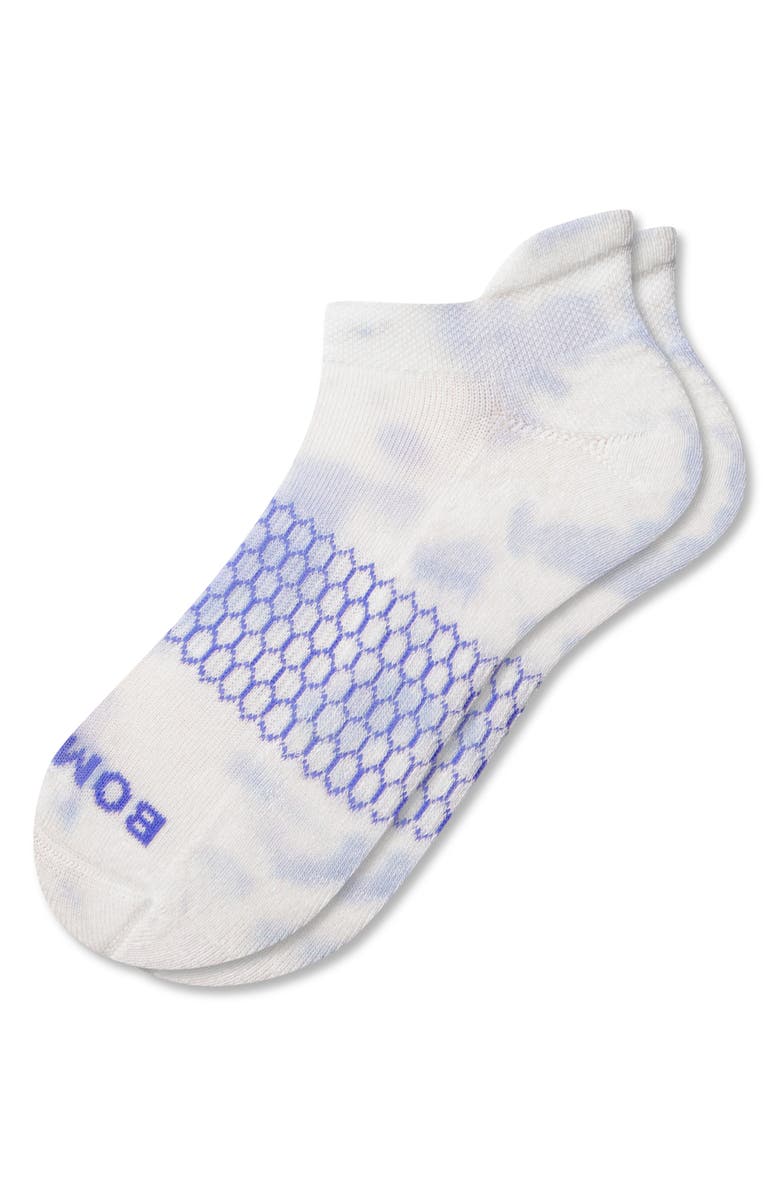 Bombas Soft Tie Dye Celebration Ankle Socks, Alternate, color, Sky Sail