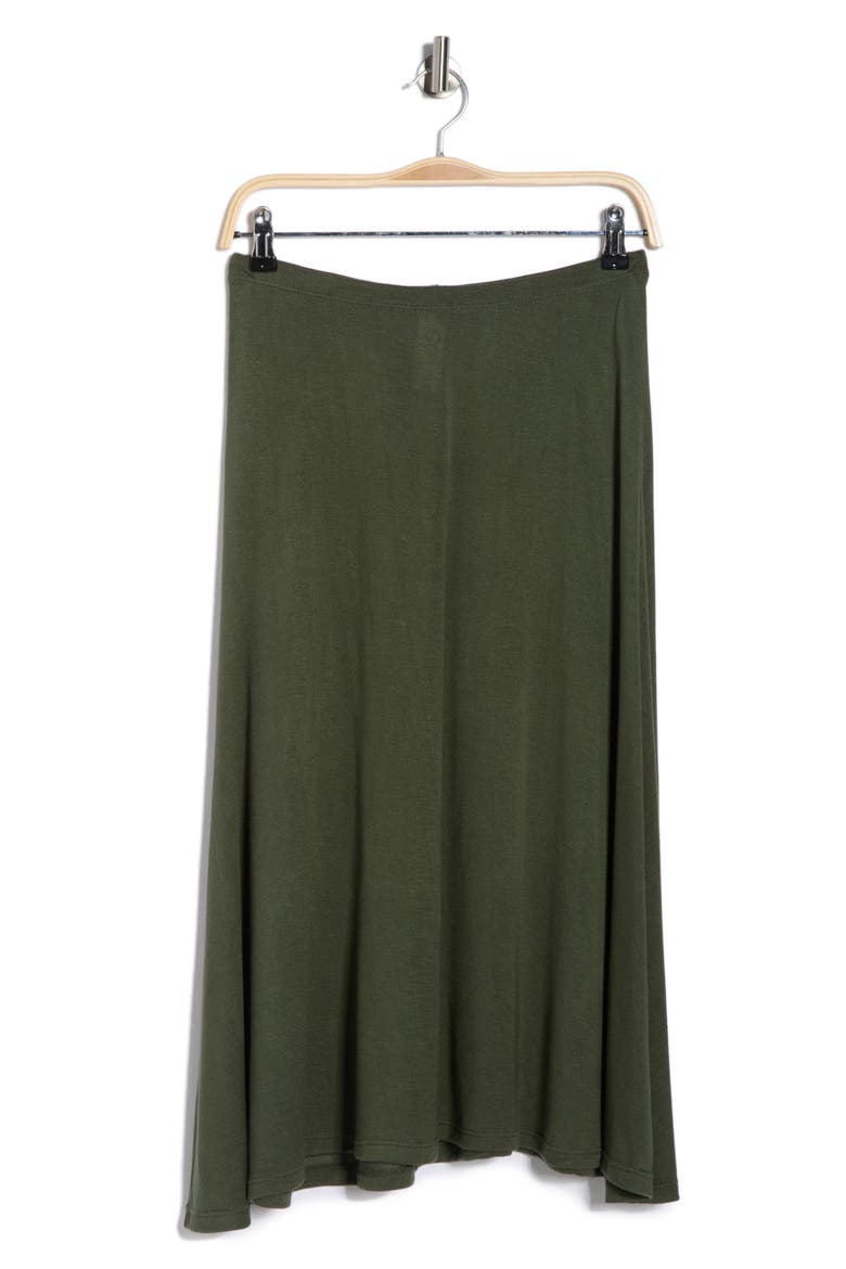Flared Midi Skirt, Alternate, color, AVENTURINE