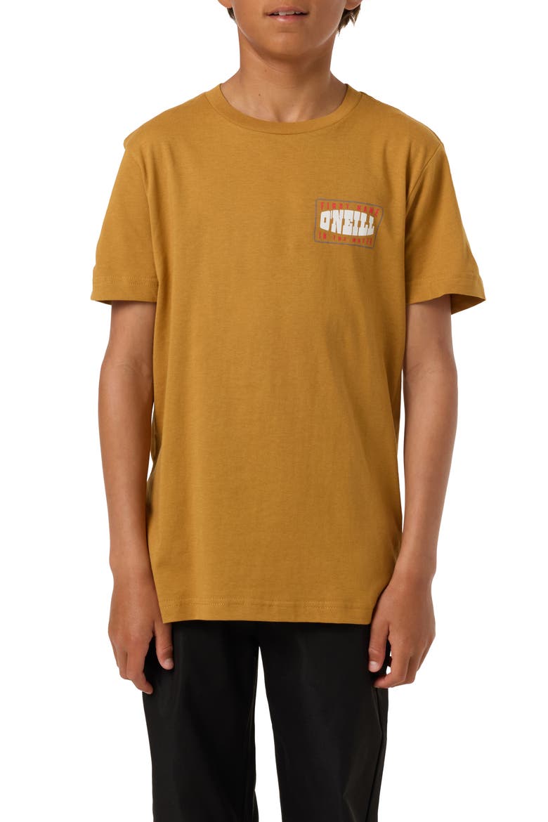 Kids' Western Classics Cotton Graphic T-Shirt, Alternate, color, BONE BROWN