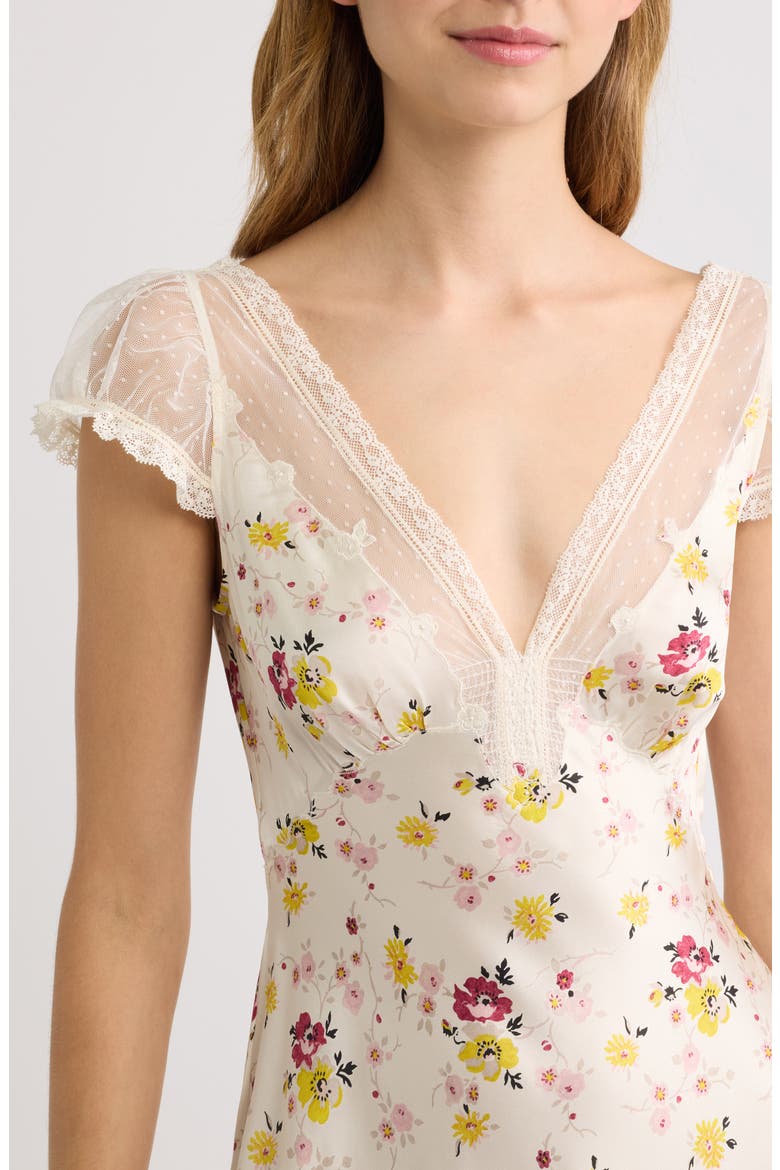 Corelia Silk Maxi Dress, Alternate, color, SWEETBRIAR FLORAL
