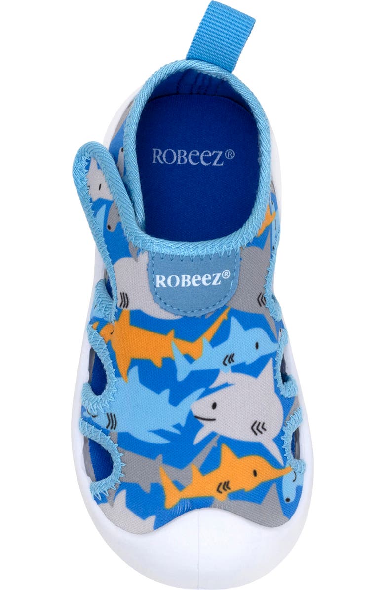 Robeez<sup>®</sup> Kids' Shark Time Sandal, Alternate, color, Medium Blue