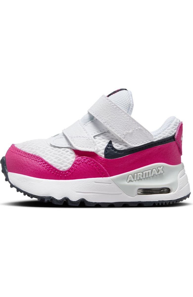 Nike Kids' Air Max SYSTM Sneaker, Alternate, color, White/ Pink/ Pure Platinum