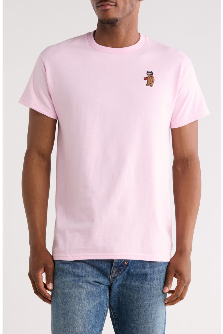 Bear Cotton Graphic T-Shirt, Main, color, LIGHT PINK