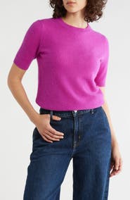 Nordstrom Short Sleeve Cashmere Sweater
