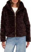 Sebby Hooded Faux Fur Jacket