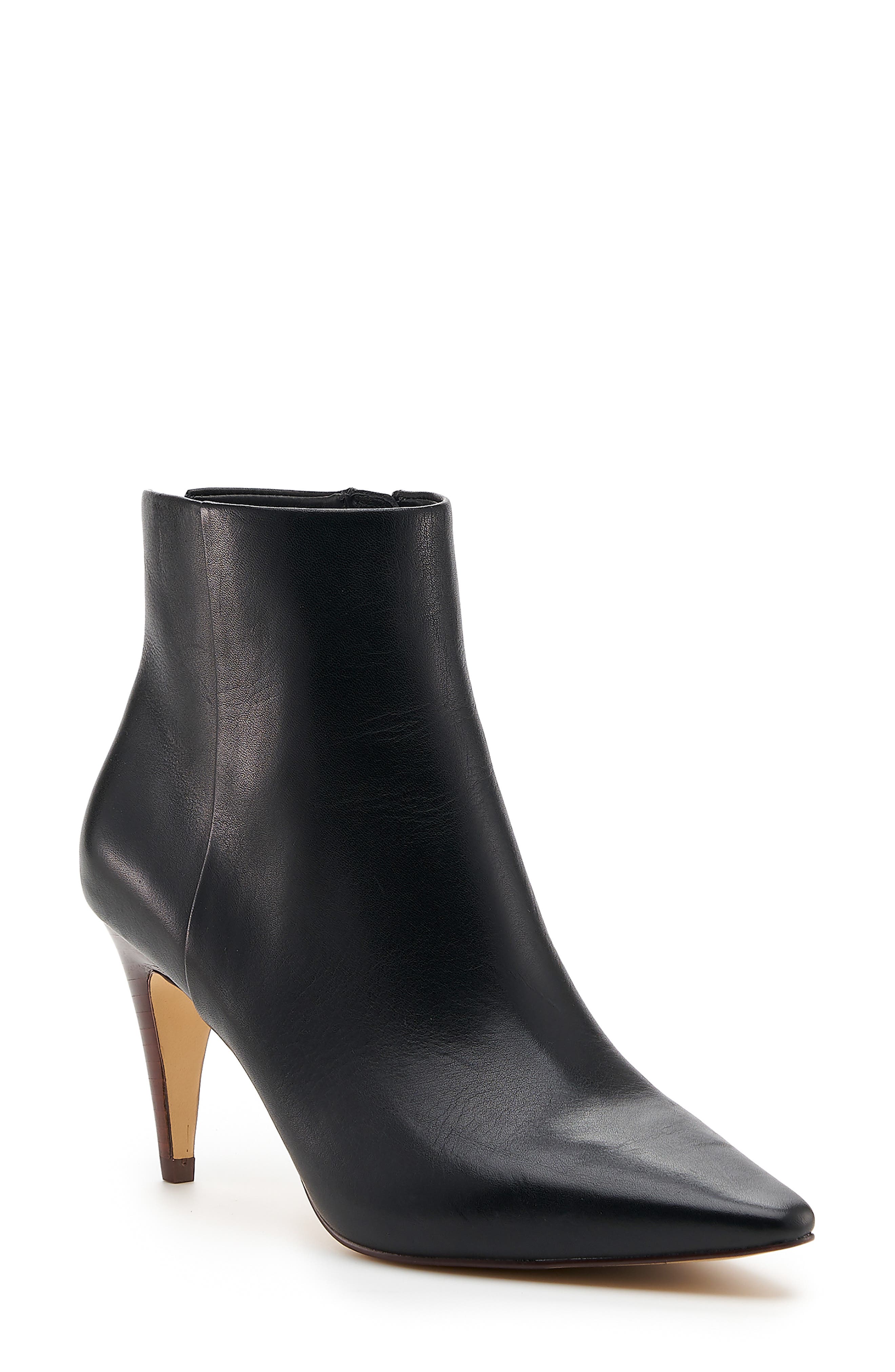 Teagan Bootie, Main, color, BLACK/ BLACK LEATHER