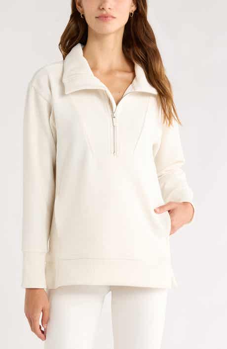 Zella Kickback Ottoman Half Zip Tunic