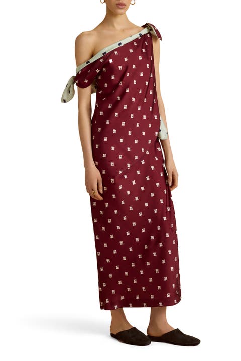 Twill Polka Dot Tabard Tie Dress