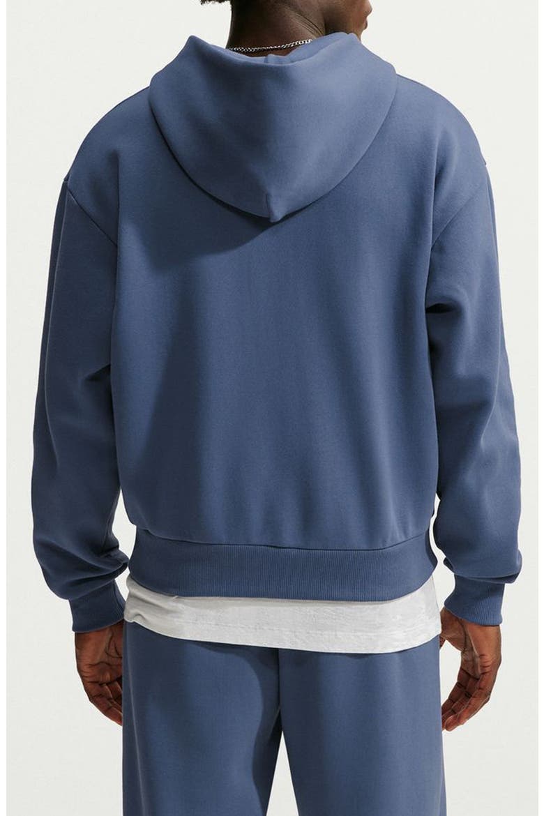 Solo Swoosh Full Zip Fleece Hoodie, Alternate, color, DIFFUSED BLUE/ SAIL