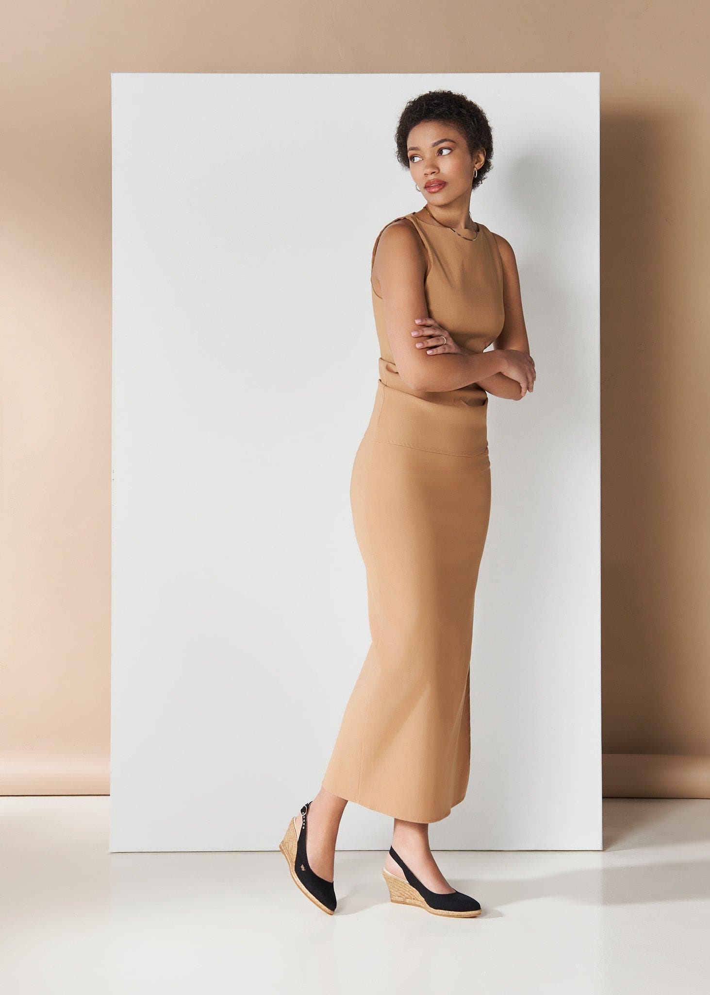 VISCATA Palomera Canvas Espadrille Wedges, Alternate, color, Medium Black