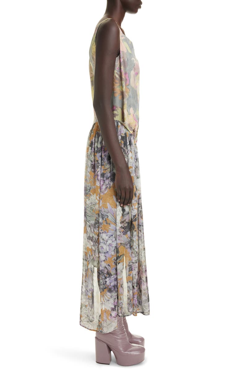 Dries Van Noten Darina Mix Floral Dress, Alternate, color, 