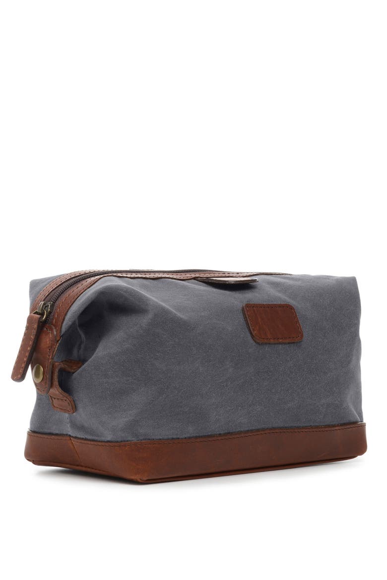 Ryder Waxed Canvas Dopp Kit, Alternate, color, Grey