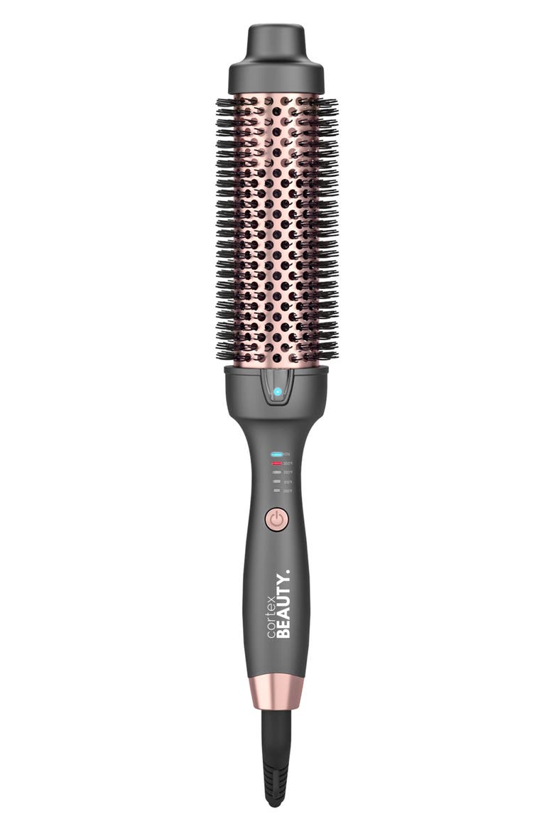 HotStyler Temperature Control Extra-Long Ionic Hot Brush, Main, color, DARK GRAY