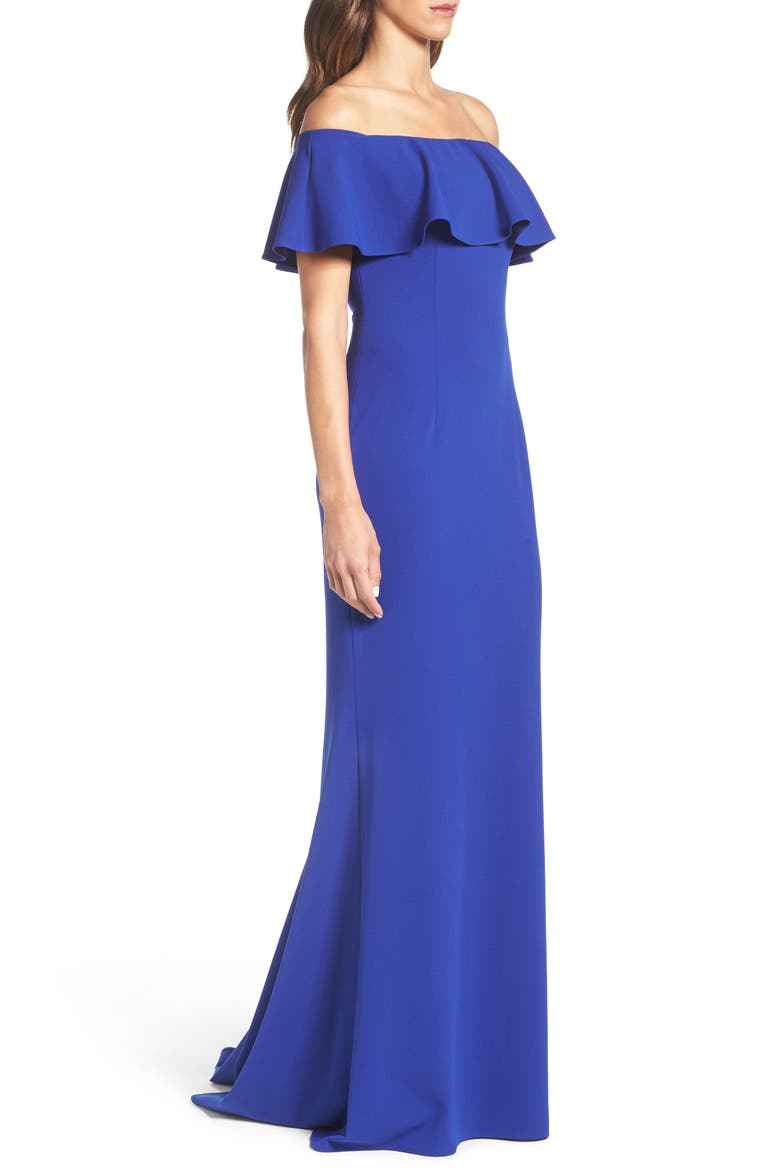 Off the Shoulder Gown, Alternate, color, NEPTUNE