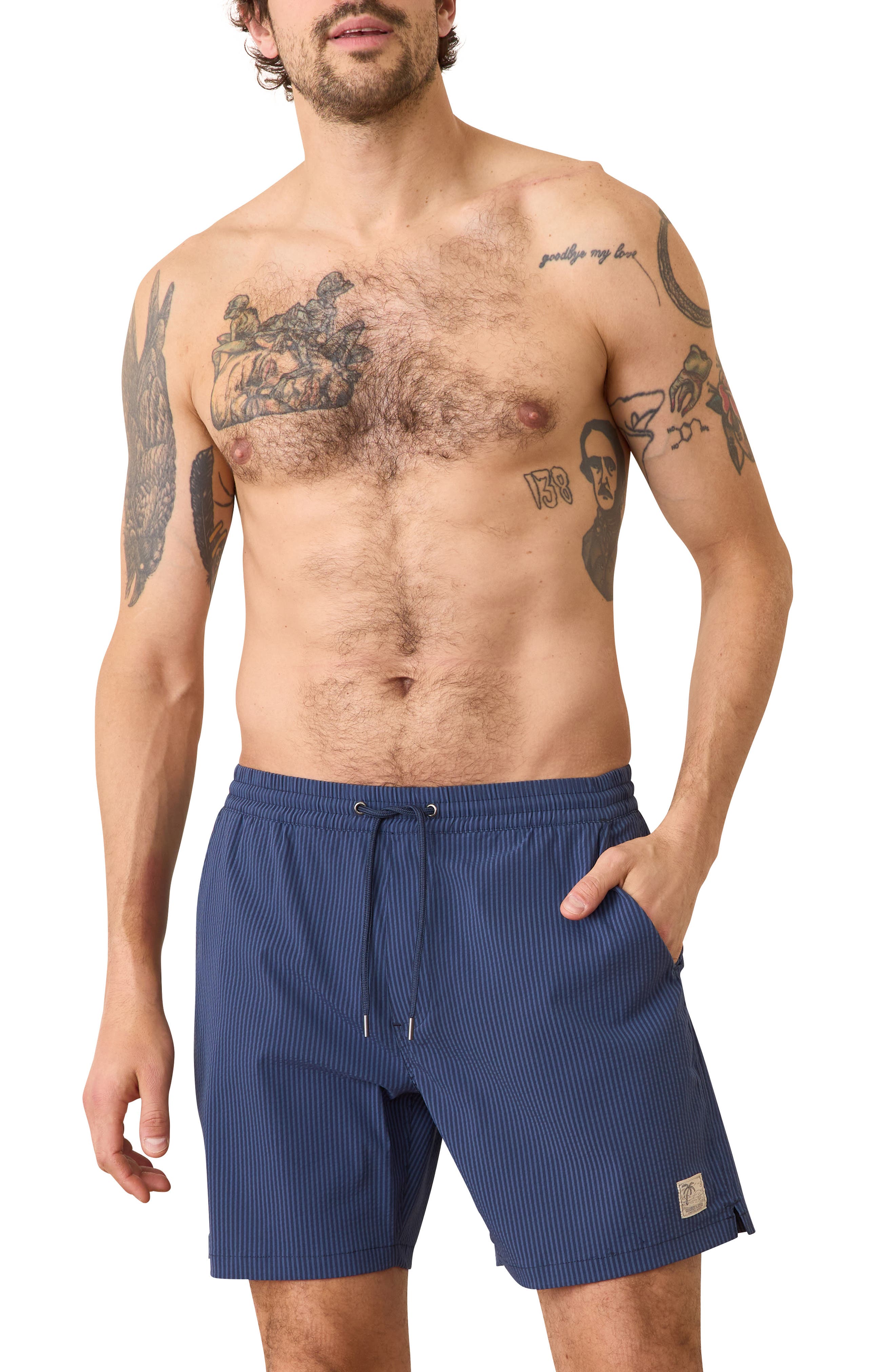 selected NAVY/ BLUE STRIPE