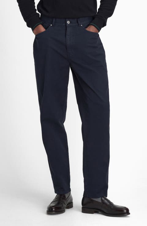 Regular Fit Straight Leg Stretch Twill 5-Pocket Pants