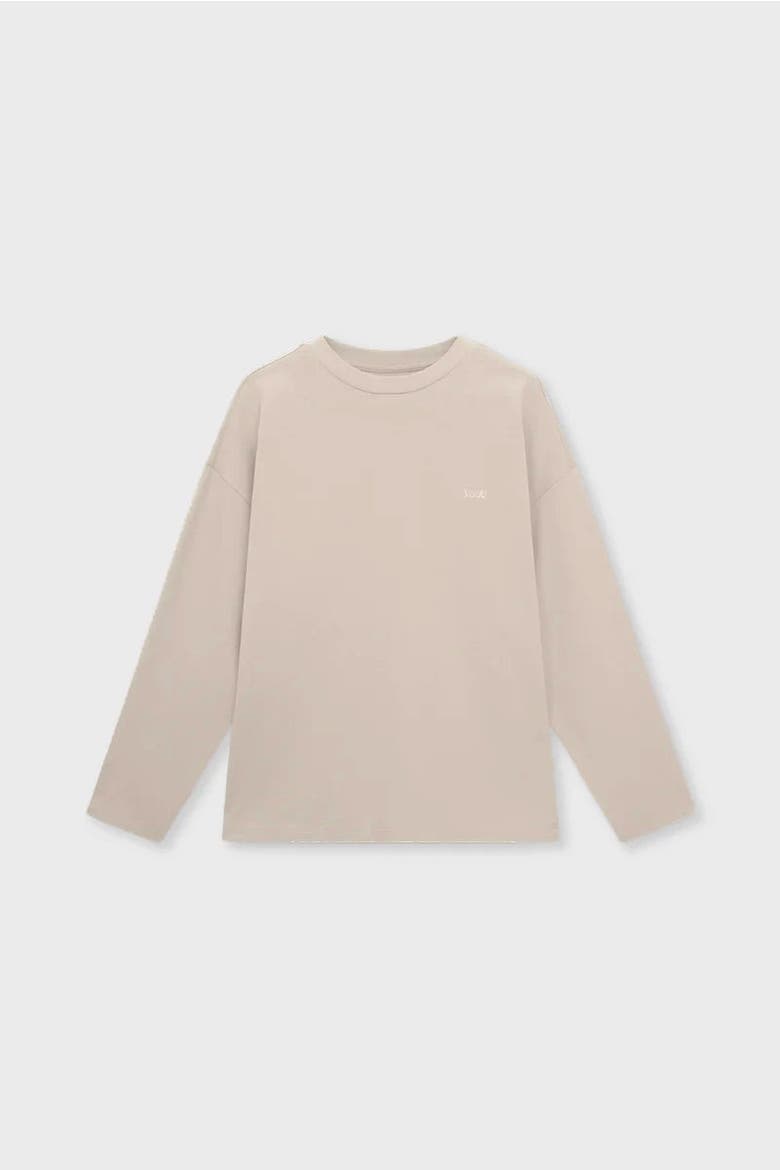 Relaxed Long Sleeve T-Shirt, Main, color, Stone