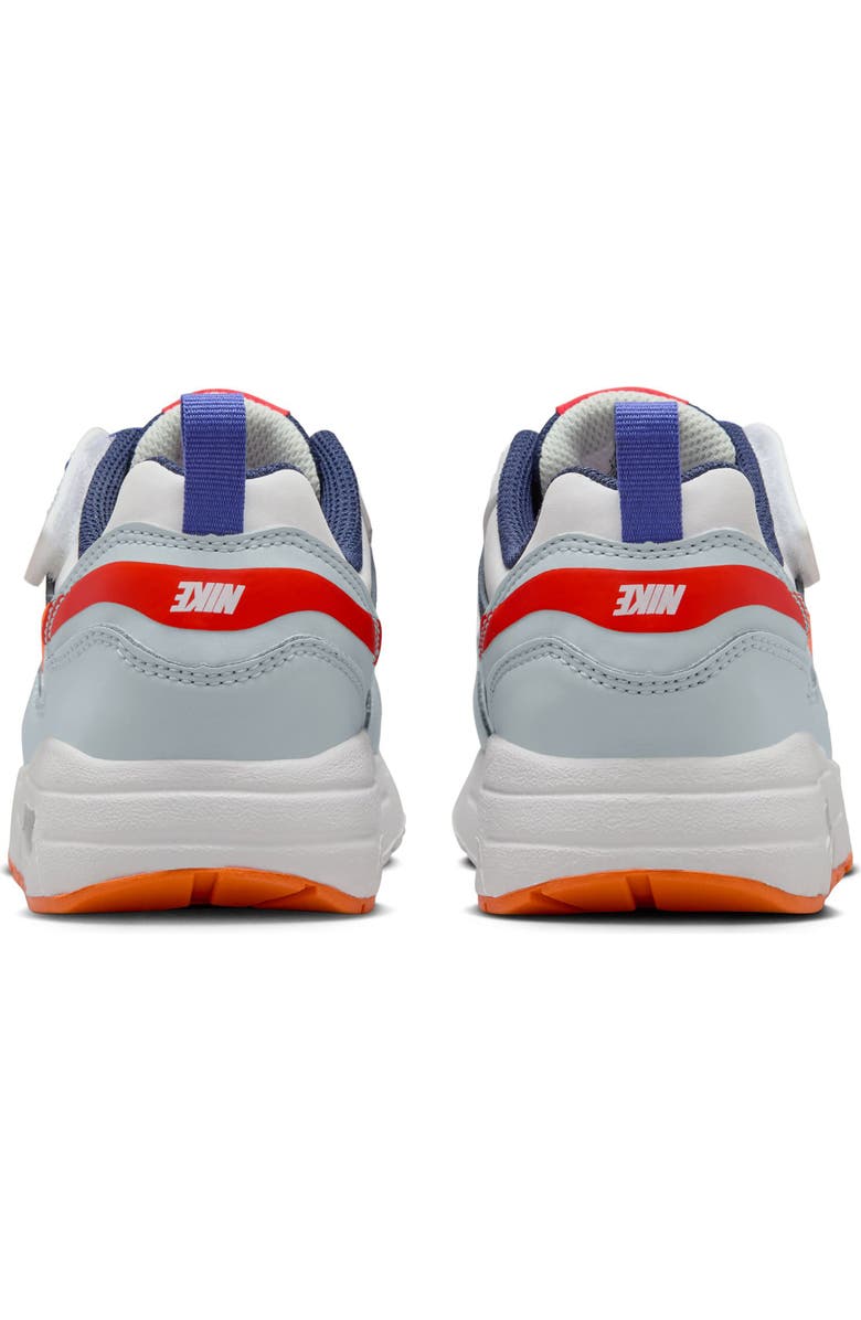 Nike Kids' Air Max 1 EasyOn Sneaker, Alternate, color, Light Silver/ Orange/ Navy