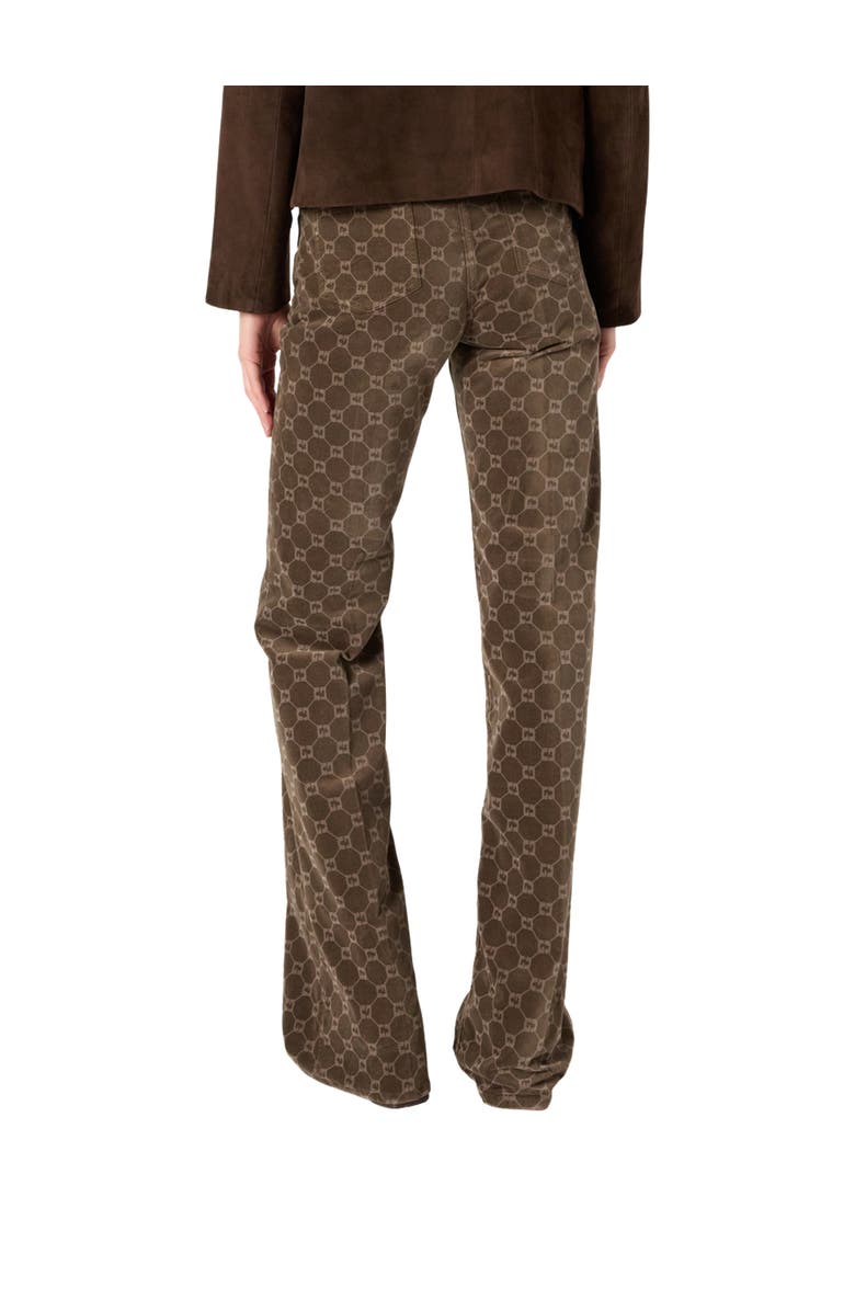 GERARD DAREL Anna Flared Monogram Jeans, Alternate, color, Coffee