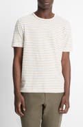 Vince Stripe Linen & Cotton T-Shirt