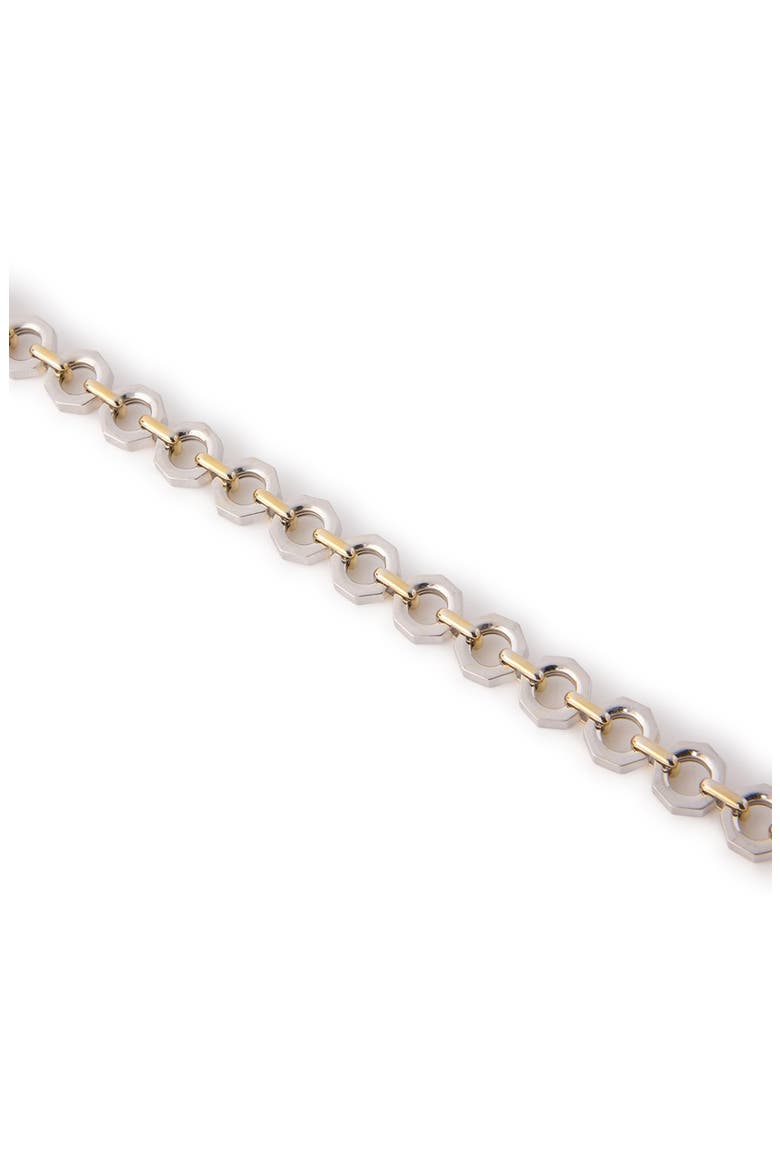 Hex Nut Toggle Bracelet, Alternate, color, YELLOW GOLD