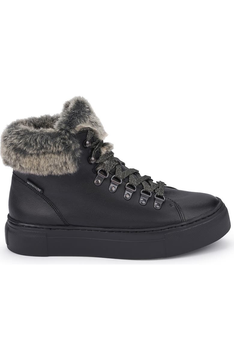 Mephisto Ginou Faux Fur Lined High Top Sneaker, Alternate, color,