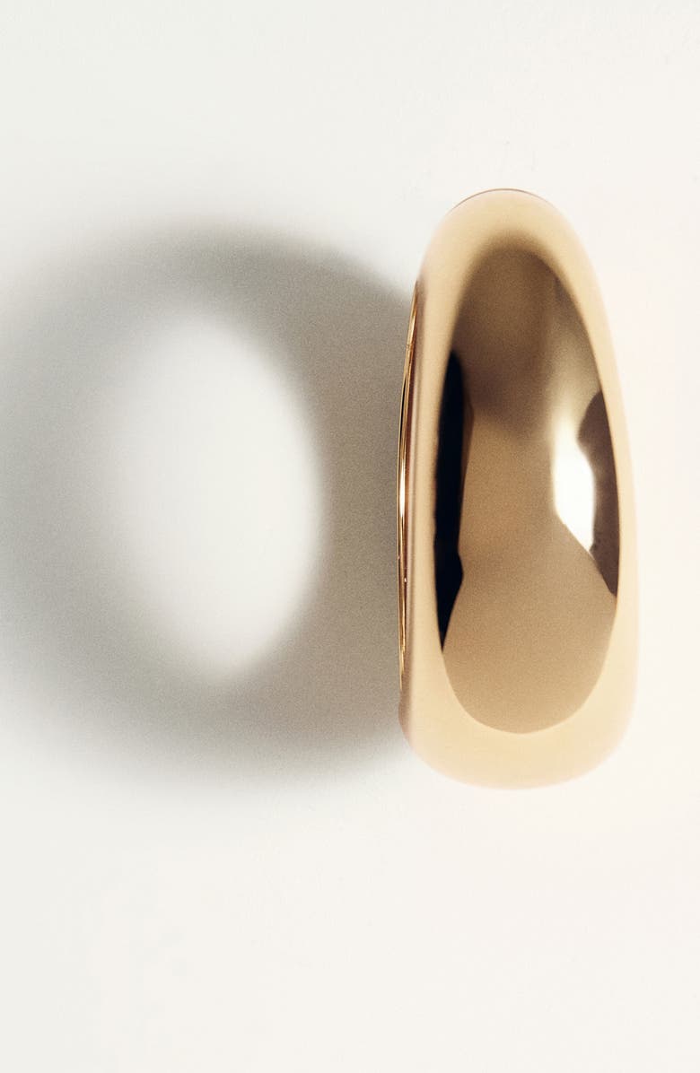 MANGO Rigid Volume Bangle, Alternate, color, Gold