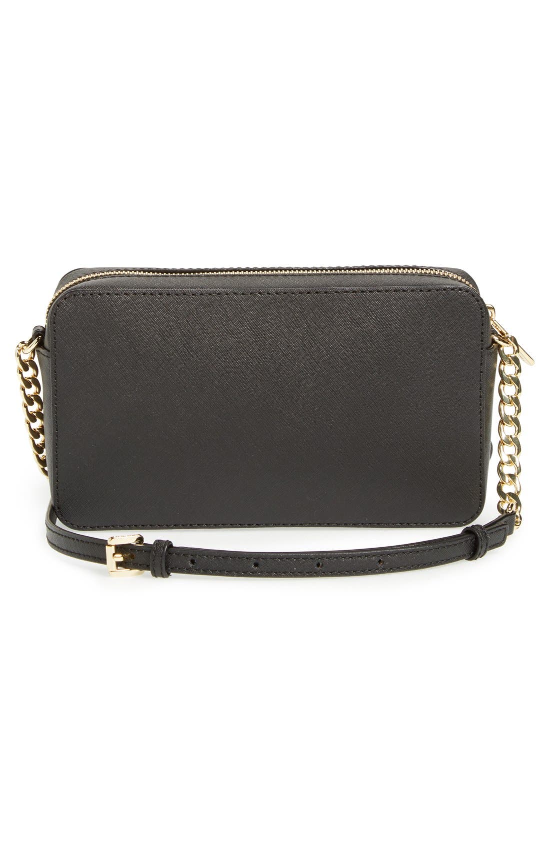 MICHAEL Michael Kors 'Medium Jet Set' Saffiano Leather Crossbody Bag, Alternate, color, 