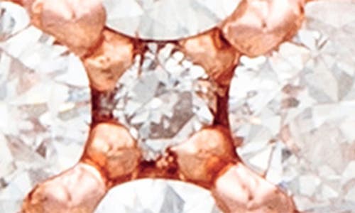 Suzy Levian Diamonds Diamond Star Stud Earrings In Rose