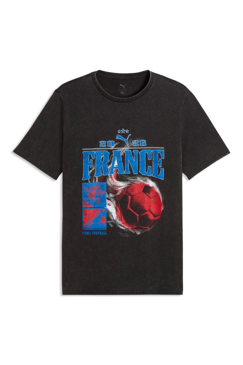 Fanpack '90s France Cotton Graphic T-Shirt, Alternate, color, PUMA BLACK/ PUMA WHITE