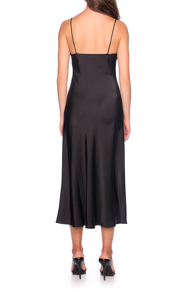 Susana Monaco Bias Cut Satin Midi Dress, Alternate, color, 