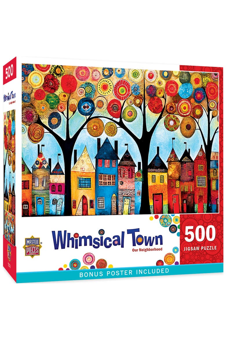 Our Neighborhood 500 Piece Jigsaw Puzzle, Main, color, Multicolor