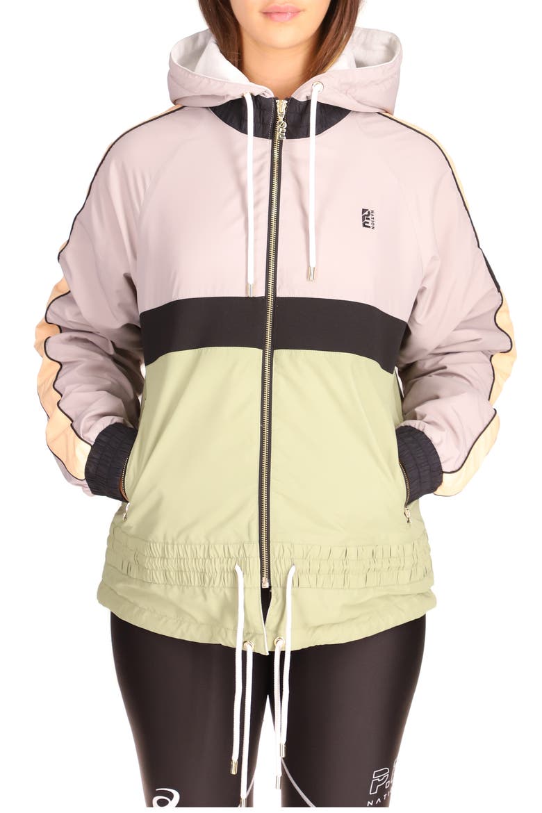 Man Down Colorblock Jacket, Main, color, OPAL GRAY