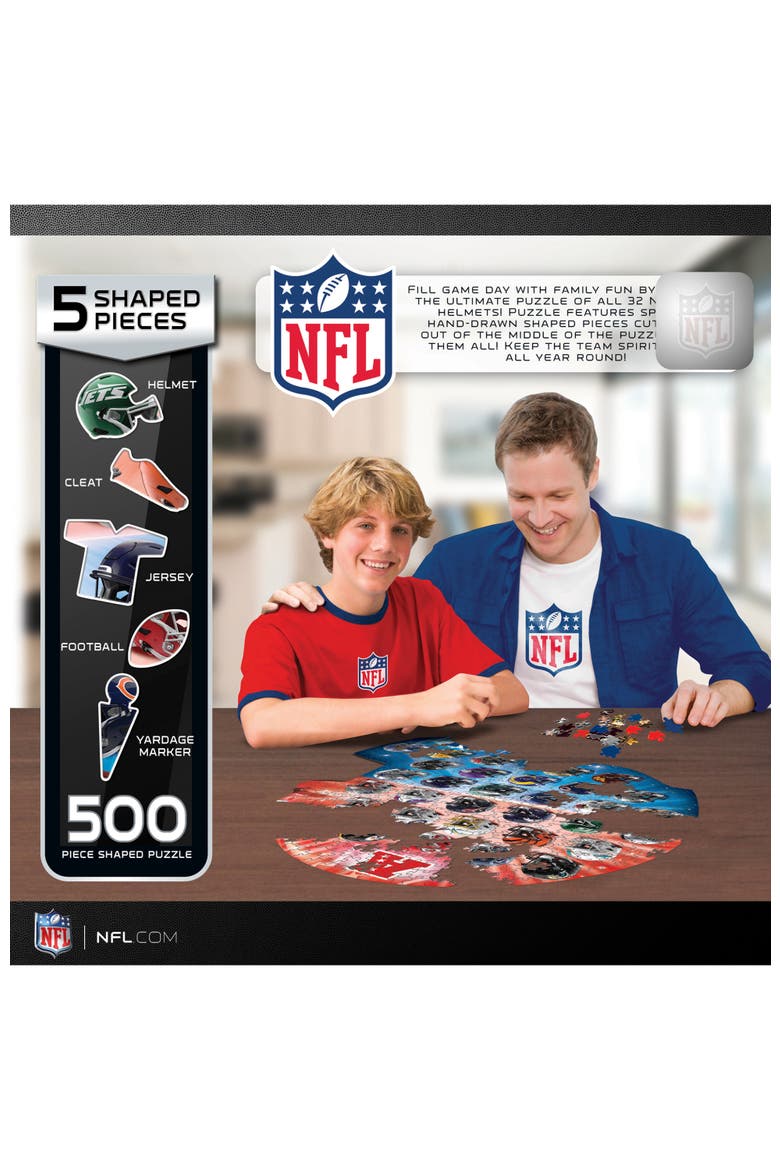 NFL Teams Helmet 500 Piece Shaped Puzzle, Alternate, color, Multicolor