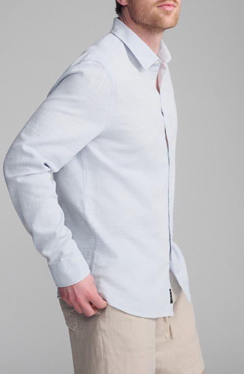 Mavi Jeans Slim Fit Textured Cotton Button-up Shirt In White