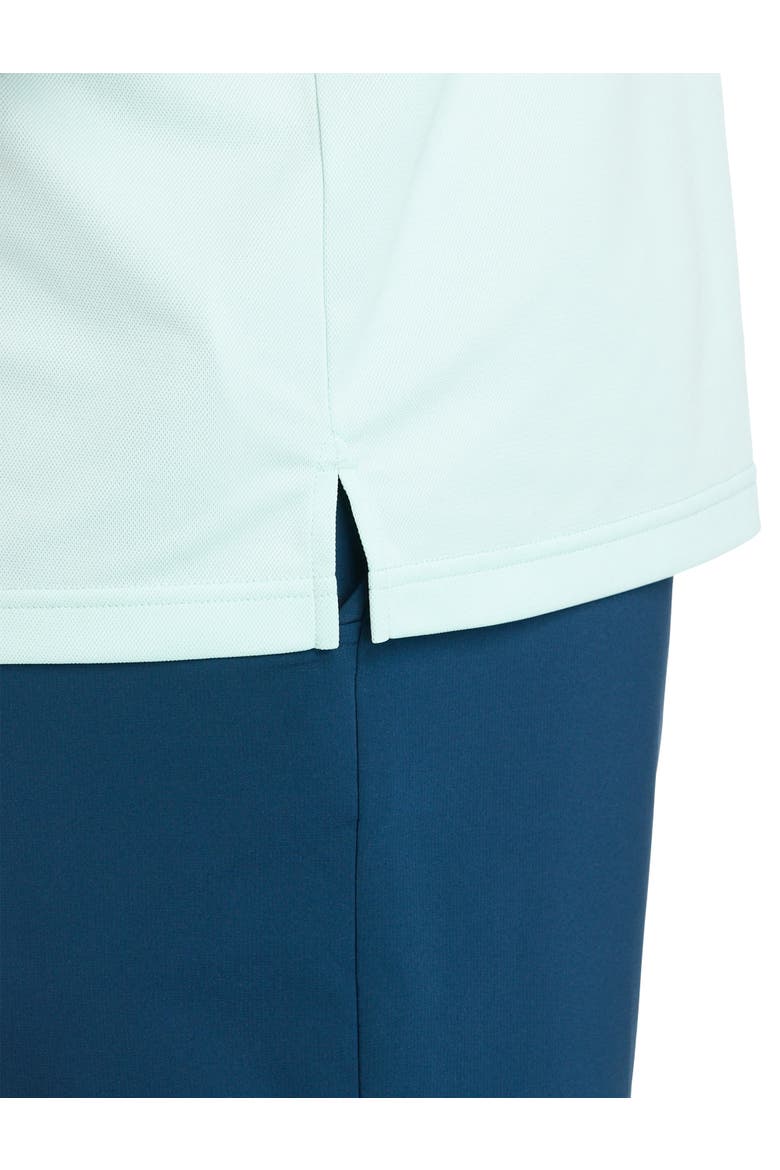Big & Tall Contrast Solid Polo Shirt, Alternate, color, TRANQUIL TEAL