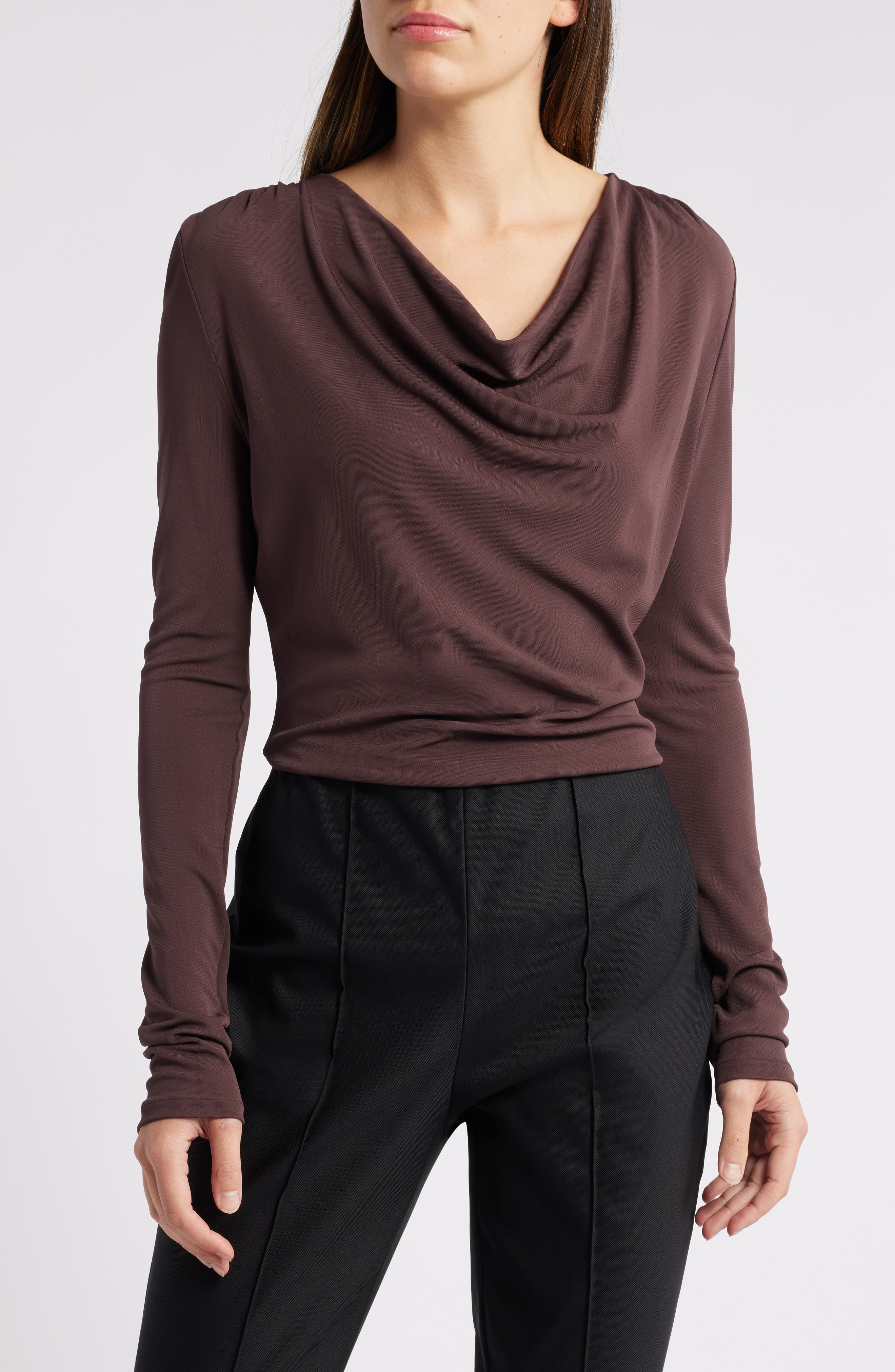BOSS Eseyana Cowl Neck Top