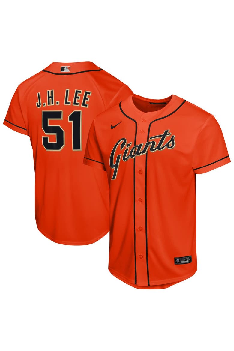 Youth Nike Jung Hoo Lee Orange San Francisco Giants Alternate Replica Jersey, Main, color, Orange
