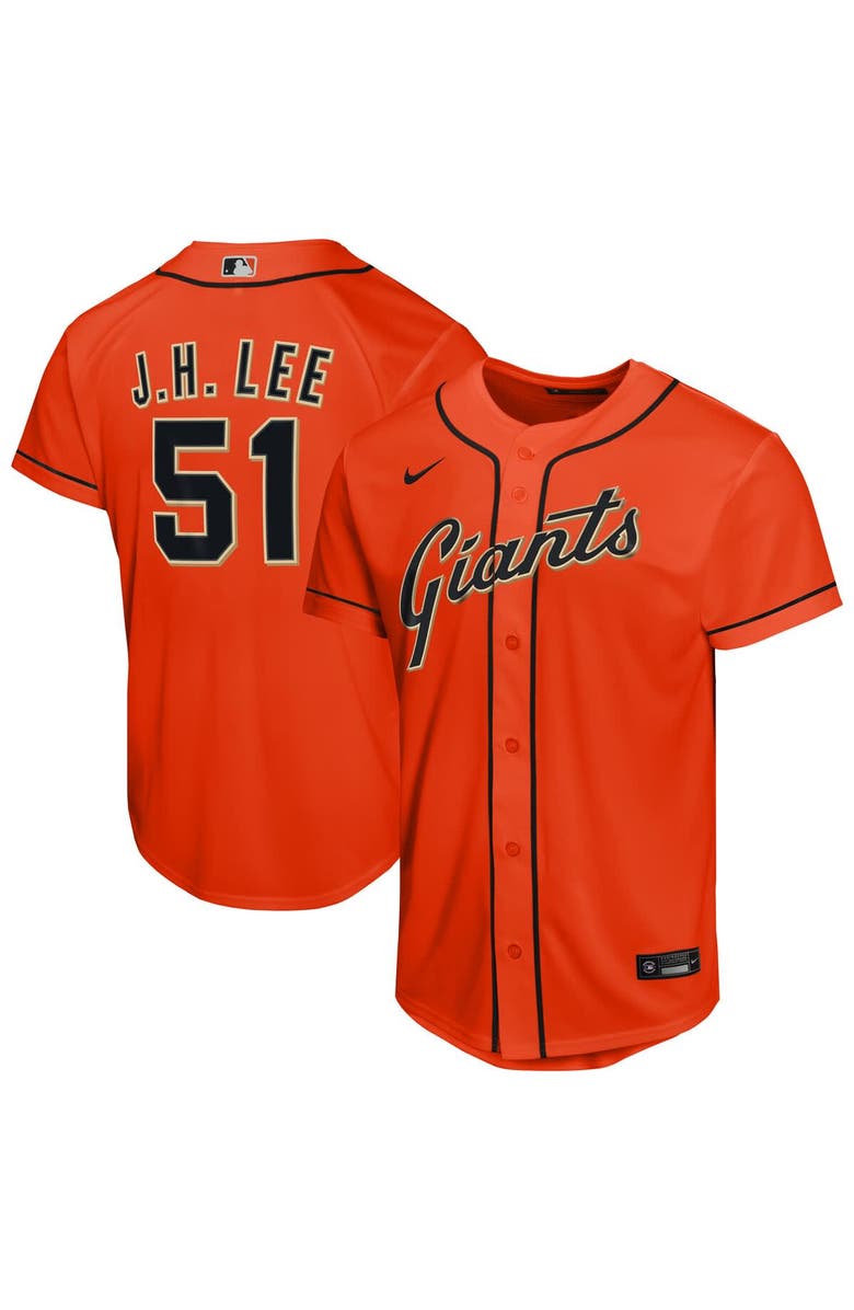 Nike Youth Nike Jung Hoo Lee Orange San Francisco Giants Alternate Replica Jersey, Main, color, Orange