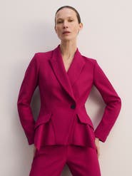 The Fold Merida Sculpt Stretch Crepe Blazer