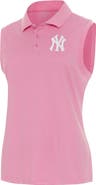 ANTIGUA Women's Antigua Coral New York Yankees Recap Sleeveless Polo
