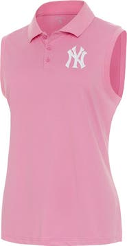 ANTIGUA Women's Antigua Coral New York Yankees Recap Sleeveless Polo