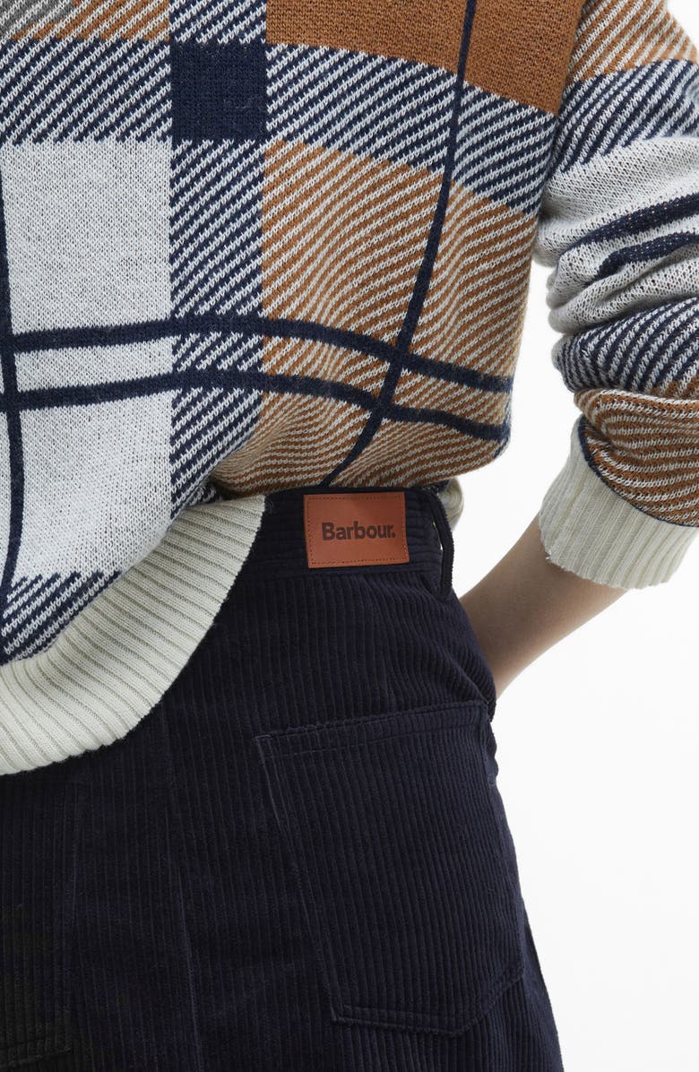 Barbour Tessa Corduroy Miniskirt, Alternate, color, Navy