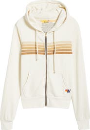 Aviator Nation 5-Stripe Zip Hoodie