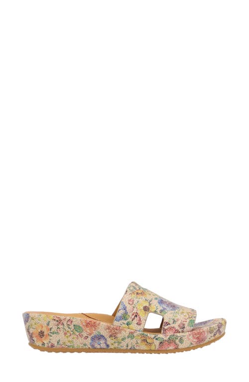 L'amour Des Pieds Catiana Platform Sandal In Multi