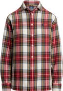 Polo Ralph Lauren Plaid Relaxed Fit Cotton Button-Up Shirt